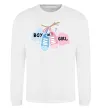 Свитшот Boy or girl Белый Свитшот Boy or girl Белый фото