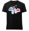 Мужская премиум футболка Boy or girl Черный фото