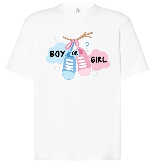 Футболка Оверсайз Boy or girl Белый фото