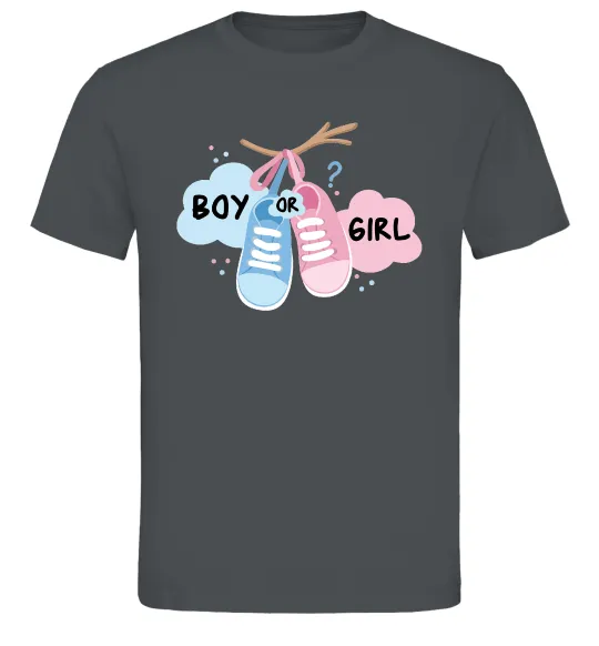 Мужская футболка Boy or girl Графит фото