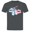 Мужская футболка Boy or girl Графит фото