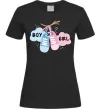Женская футболка Boy or girl Черный фото
