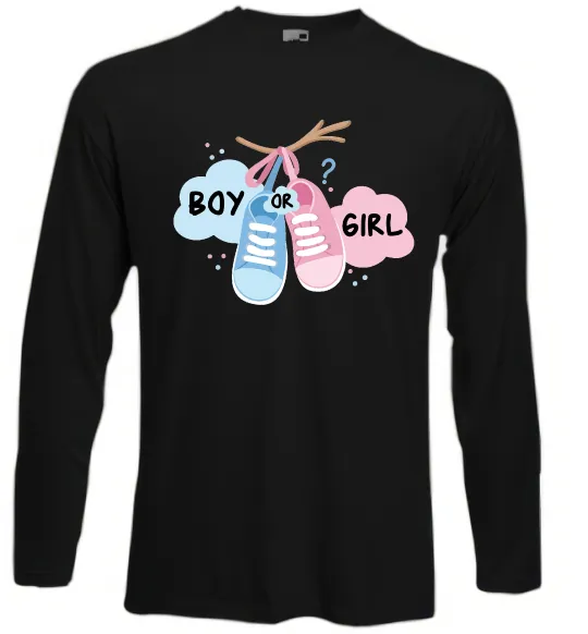 Лонгслив Boy or girl Черный фото