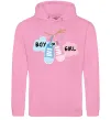 Мужская толстовка (худи) Boy or girl Розовый фото