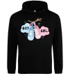 Женская толстовка (худи) Boy or girl Черный фото