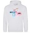 Женская толстовка (худи) Boy or girl Серый меланж фото