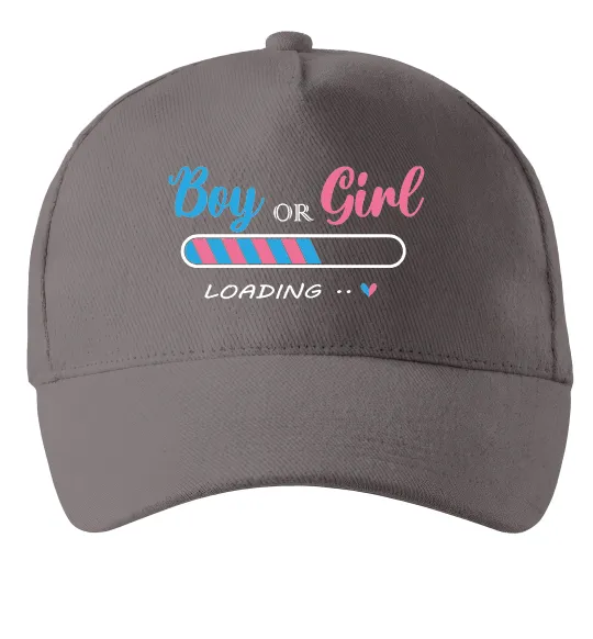 Кепка Boy or girl loading Серый фото