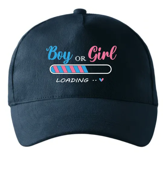 Кепка Boy or girl loading Темно-синий фото