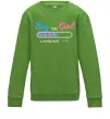 Детский Свитшот Boy or girl loading Лаймовый фото