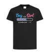Детская футболка Boy or girl loading Черный фото