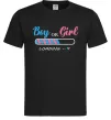 Мужская футболка Boy or girl loading Черный фото