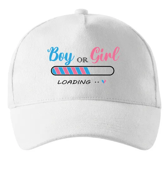Кепка Boy or girl loading Белый фото