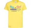 Детская футболка Boy or girl loading Лимонный фото