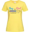 Женская футболка Boy or girl loading Лимонный Женская футболка Boy or girl loading Лимонный фото