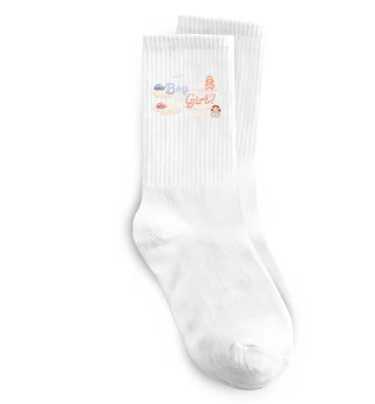 Носки Boy or girl хмаринки Белый фото