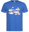 Мужская футболка Boy or girl хмаринки Ярко-синий Мужская футболка Boy or girl хмаринки Ярко-синий фото