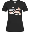 Женская футболка Boy or girl хмаринки Черный Женская футболка Boy or girl хмаринки Черный фото