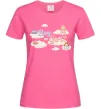 Женская футболка Boy or girl хмаринки Ярко-розовый Женская футболка Boy or girl хмаринки Ярко-розовый фото