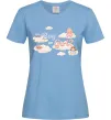 Женская футболка Boy or girl хмаринки Голубой Женская футболка Boy or girl хмаринки Голубой фото