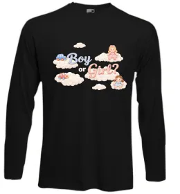 Лонгслив Pink or Blue I love you Черный фото