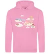 Женская толстовка (худи) Boy or girl хмаринки Розовый фото