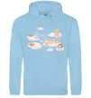 Женская толстовка (худи) Boy or girl хмаринки Голубой фото