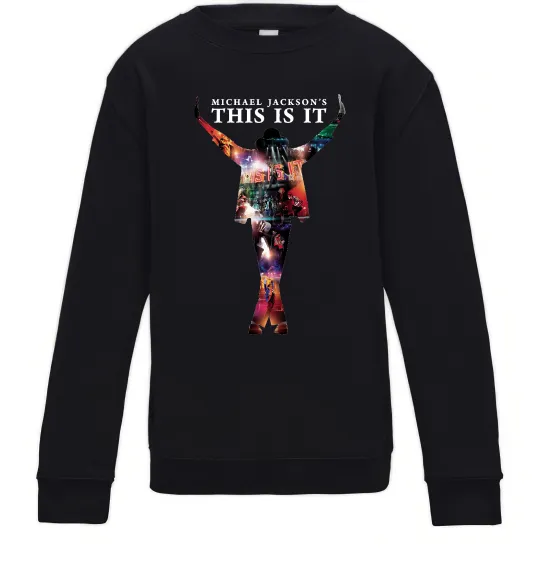 Дитячий світшот This is it Michael Jackson Чорний фото