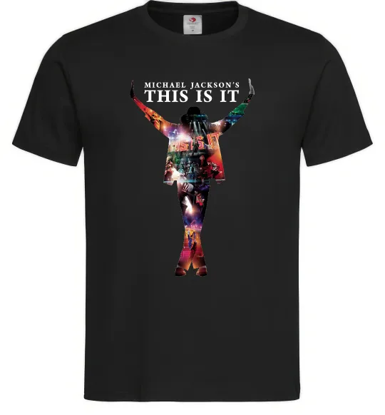 Чоловіча футболка This is it Michael Jackson Чорний фото