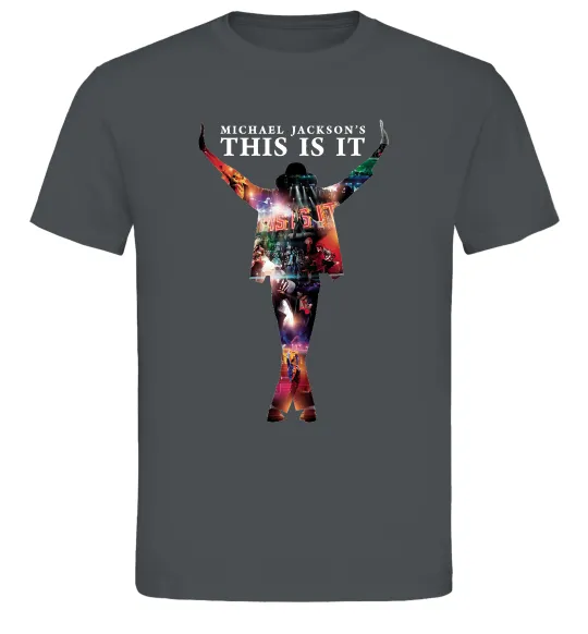 Чоловіча футболка This is it Michael Jackson Графіт фото