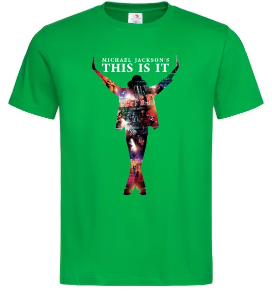 Чоловіча футболка This is it Michael Jackson Зелений фото