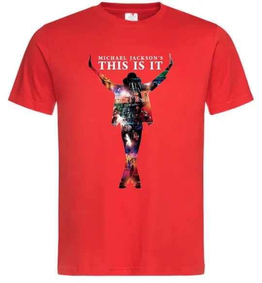 Чоловіча футболка This is it Michael Jackson Червоний фото