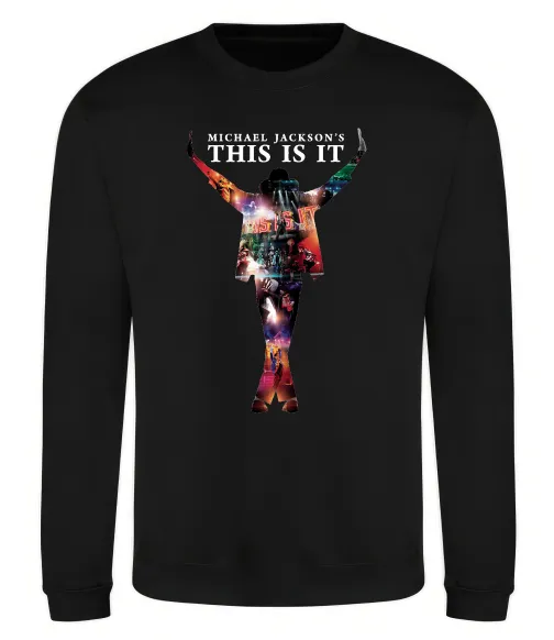 Світшот This is it Michael Jackson Чорний фото