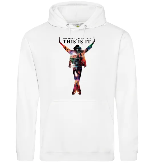 Жіноча толстовка (худі) This is it Michael Jackson Білий фото