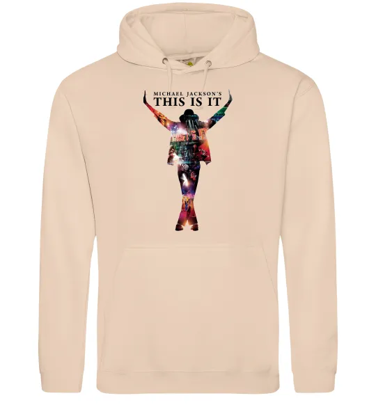 Жіноча толстовка (худі) This is it Michael Jackson Пісочний фото