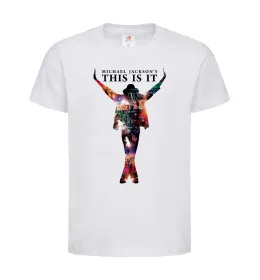 Детская футболка This is it Michael Jackson Белый фото