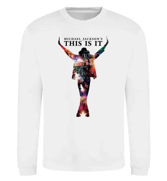 Свитшот This is it Michael Jackson Белый фото