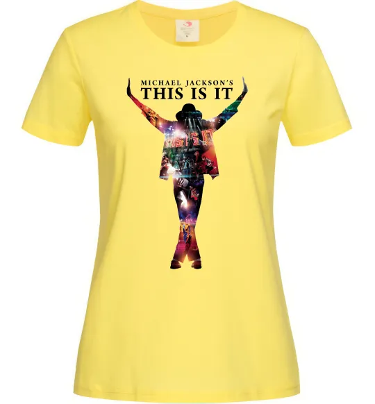 Жіноча футболка This is it Michael Jackson Лимонний фото