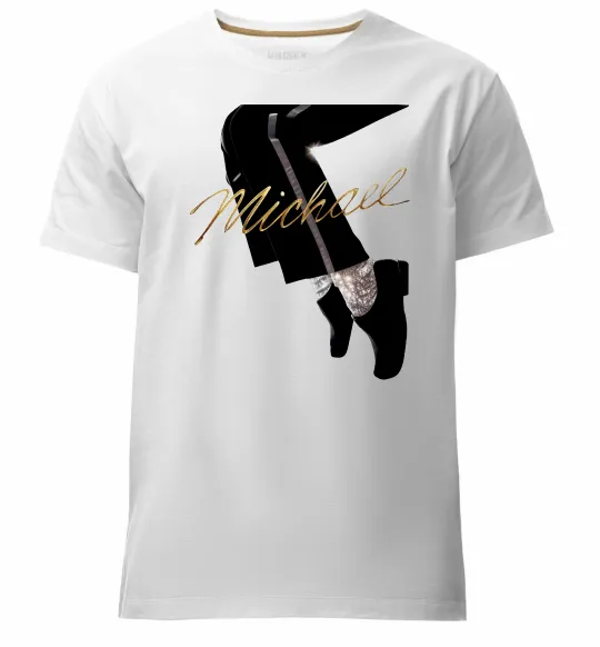 Чоловіча преміум футболка Michael Білий фото