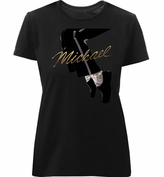 Жіноча преміум футболка Michael Чорний фото