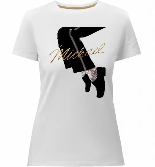 Жіноча преміум футболка Michael Білий фото