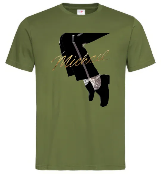 Чоловіча футболка Michael Оливковий фото