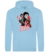 Жіноча толстовка (худі) Michael Jackson колаж Блакитний фото