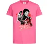 Дитяча футболка Michael Jackson колаж Яскраво-рожевий фото