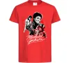 Дитяча футболка Michael Jackson колаж Червоний фото