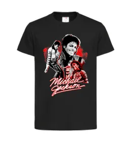 Детская футболка Michael Jackson колаж Черный фото