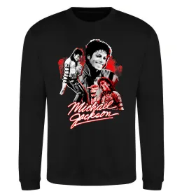 Свитшот Michael Jackson колаж Черный фото