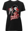 Жіноча преміум футболка Michael Jackson колаж Чорний фото