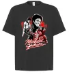 Футболка Оверсайз Michael Jackson колаж Чорний фото