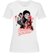 Жіноча футболка Michael Jackson колаж Білий Жіноча футболка Michael Jackson колаж Білий фото