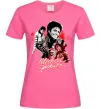 Жіноча футболка Michael Jackson колаж Яскраво-рожевий Жіноча футболка Michael Jackson колаж Яскраво-рожевий фото